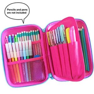 Kidberry Pencil case for kids, pencil case for kids,pencil pouch, girls pencil case for school, Cute Unicorn 3D design pencil box, Pompon is not included comes in a gift box