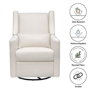 Babyletto Kiwi Electronic Power Recliner and Swivel Glider with USB Port in Performance Cream Eco-Weave, Water Repellent & Stain Resistant, Greenguard Gold and CertiPUR-US Certified