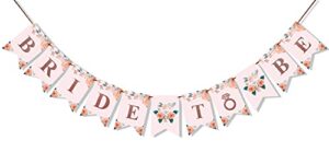 uniwish bride to be banner for bridal shower decorations garland engagement bachelorette party supplies wedding photo booth prop
