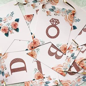 Uniwish Bride to Be Banner for Bridal Shower Decorations Garland Engagement Bachelorette Party Supplies Wedding Photo Booth Prop