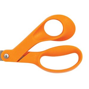 Fiskars 197060-1001 Petite Original Orange-Handled Scissors, 7 Inch, Orange