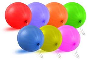 punching balloons party favors for kids – heavy duty, premium quality, large 18 inch punch balloons (30 count) (assorted)