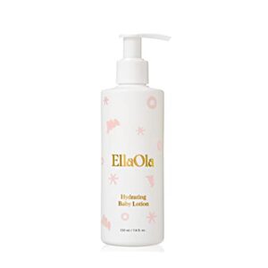 ellaola moisturizing baby lotion | hydrating, non-toxic, and plant-based ingredients | organic baby essentials i fragrance free and for eczema prone and sensitive skin | 7.8 fl. oz.