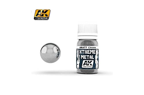 AK Interactive - 30ml Extreme Metal Paints - Chrome by AK Interactive