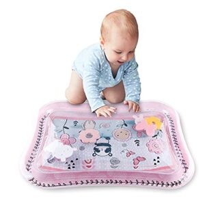 The Peanutshell Tummy Time Water Play Mat for Baby Girls | Inflatable Sensory Development Toy & Tummy Time Mat