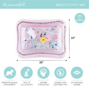 The Peanutshell Tummy Time Water Play Mat for Baby Girls | Inflatable Sensory Development Toy & Tummy Time Mat