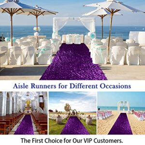 Purple Aisle Runner for Wedding 15FTx2FT Sequin Aisle Runner for Bride Glitter Sequin Fabric Aisle Runner for Wedding Ceremony Outside Royal Purple Carpet Aisle Runner for Party Graduation Birthday