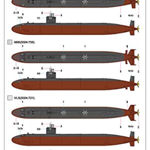 Hobby Boss USS Los Angeles Class SSN-688/VLS/688I 3-in-1 Boat Model Building Kit