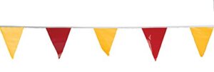 cortina osha approved pennant flags – for use with roof warning line perimeters 03-407-105, alternating red/yellow, 105′ length
