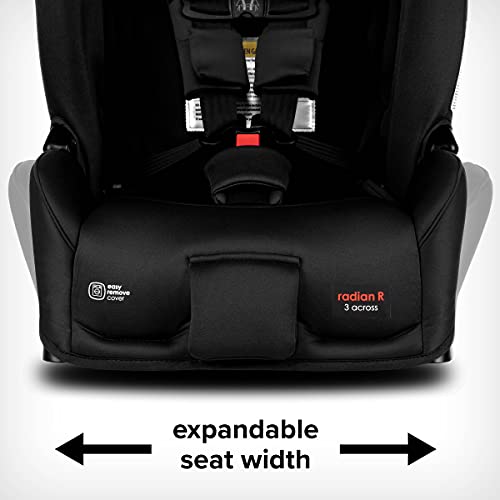 Diono Radian 3RX 3-in-1 Rear and Forward Facing Convertible Car Seat, Adjustable Head Support & Infant Insert, 10 Years 1 Car Seat Ultimate Safety and Protection, Slim Fit 3 Across, Jet Black