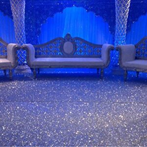 Trlyc Sparkle Carpet Runner Sequin Aisles Runner for Wedding-Silver 4ftx16ft