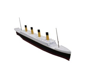 rms titanic model – highly detailed replica historically accurate no assembly required – 1 foot in length