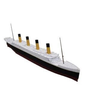 RMS Titanic Model - Highly Detailed Replica Historically Accurate No Assembly Required - 1 Foot in Length