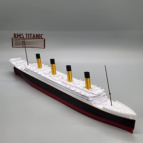 RMS Titanic Model - Highly Detailed Replica Historically Accurate No Assembly Required - 1 Foot in Length