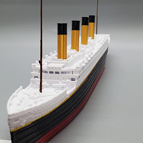 RMS Titanic Model - Highly Detailed Replica Historically Accurate No Assembly Required - 1 Foot in Length