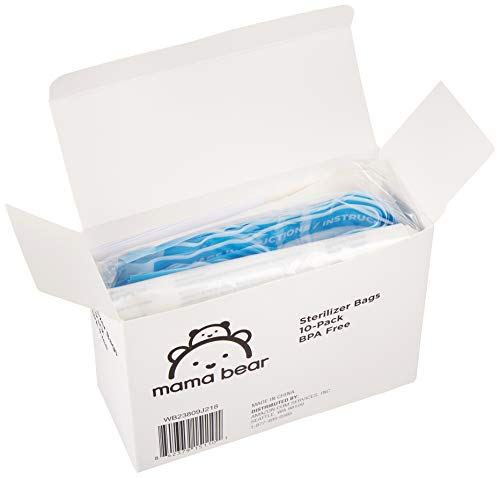 Amazon Brand - Mama Bear Sterilizer Bags, 10-count