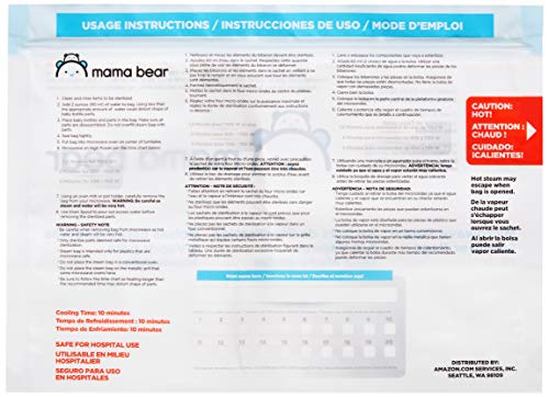 Amazon Brand - Mama Bear Sterilizer Bags, 10-count