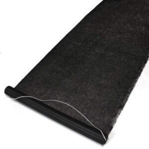 Hortense B. Hewitt Wedding Accessories Fabric Aisle Runner, 100-Feet Long, Black (30047)