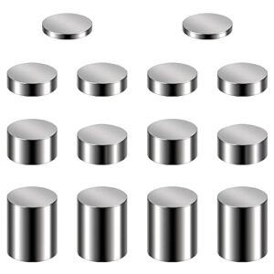 vaipi pinewood derby weights 3.5 oz incremental and configurable 3/8 inch tungsten weights for pinewood derby cylinders cars (14pcs)