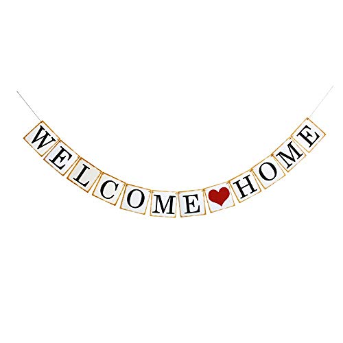 Welcome Home Banner, Family Theme Party Decorations, Celebrating Party Sign