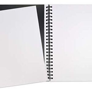UCreate Poly Cover Sketch Book, Heavyweight, 9" x 12", Black, 75 Sheets