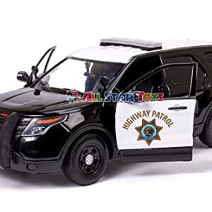 Motormax 1/24 CHP California Highway Patrol B&W Ford PI Utility Police SUV