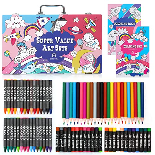 127 PCS Art Supplies, Drawing Art Kit for Kids Adults Art Set Artist Painting Pad,for Kids Girls Boys Teens Artist 5 6 7 8 9 11 12, Creative Gift Box for Adults Artist Beginners Kids Girls Boys