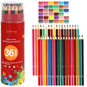 36-color watercolor pencils, water color pencils set, artist drawing pencils, colored pencils for adult coloring, sketch drawing pencil art supplies, coloring pencil set for painting,teens, child