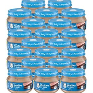 Gerber Mealtime for Baby 2nd Foods Baby Food Jar, Beef & Gravy, Non-GMO Pureed Baby Food, Made with Protein & Zinc, 2.5-Ounce Glass Jar (Pack of 20 Jars)