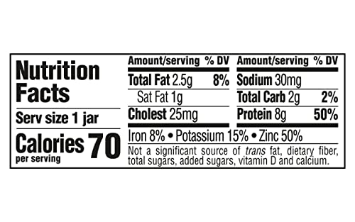 Gerber Mealtime for Baby 2nd Foods Baby Food Jar, Beef & Gravy, Non-GMO Pureed Baby Food, Made with Protein & Zinc, 2.5-Ounce Glass Jar (Pack of 20 Jars)