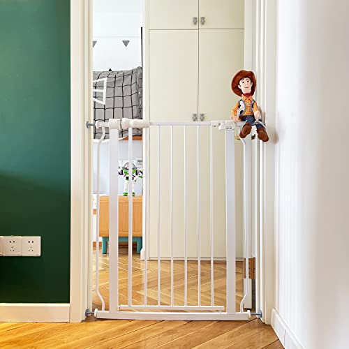 BalanceFrom Easy Walk-Thru Safety Gate for Doorways and Stairways with Auto-Close/Hold-Open Features, Multiple Sizes