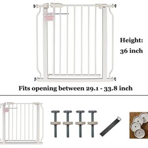 BalanceFrom Easy Walk-Thru Safety Gate for Doorways and Stairways with Auto-Close/Hold-Open Features, Multiple Sizes