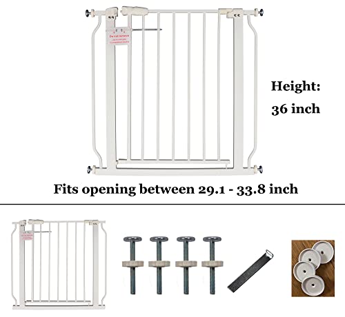 BalanceFrom Easy Walk-Thru Safety Gate for Doorways and Stairways with Auto-Close/Hold-Open Features, Multiple Sizes