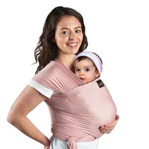 lightweight baby wrap – natural and breathable babywearing carrier sling for babies, infants, & newborns by sweetbee
