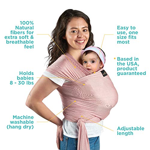 Lightweight Baby Wrap - Natural and Breathable Babywearing Carrier Sling for Babies, Infants, & Newborns by sweetbee