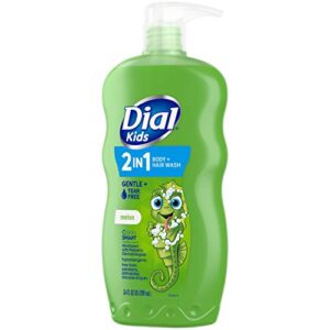 Dial Kids 2-in-1 Body+Hair Wash, Melon, 24 fl oz (Pack of 4)