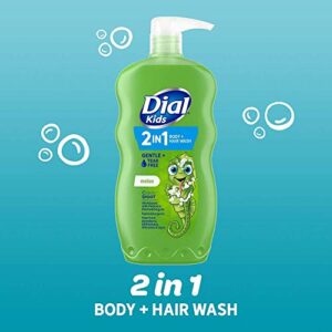 Dial Kids 2-in-1 Body+Hair Wash, Melon, 24 fl oz (Pack of 4)