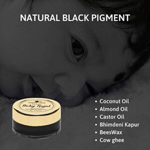 Cubicle Organic Netra Baby Kajal - 100% Natural, Enriched With Certified Organic Ingredients, Chemical-Free Kajal, Water Resistant and Long Lasting - 8g