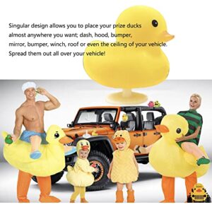 TEYOUYI 8pcs Duck Plug - Rubber Duck Mount,Flock Locker Rubber Duck Holder for Jeep Dash and Fixed Display,Gift for Jeep Lover,White（Excluding Rubber Duck）