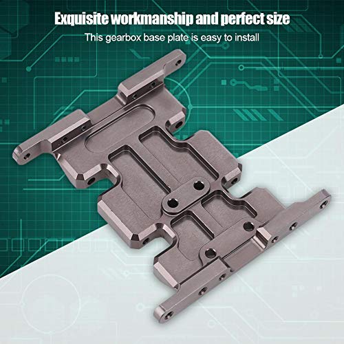 Tbest RC Gearbox Base, RC Gearbox Bottom Protection Plate Aluminum Alloy Gearbox Mounting Bases RC Part Car Model Accessory