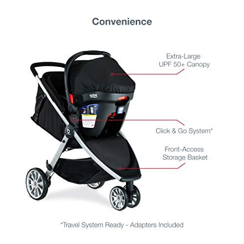 Britax B-Lively & B-Safe Gen2 Flexfit Travel System, Twilight SafeWash