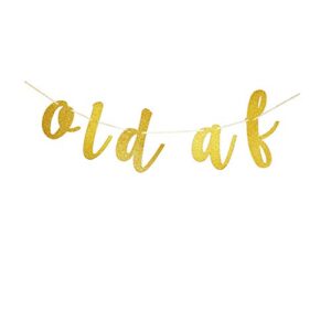 old af gold banner for men/women’s 30th-40th-50th-60th-70th-80th-90th birthday party sign bunting supplies decors