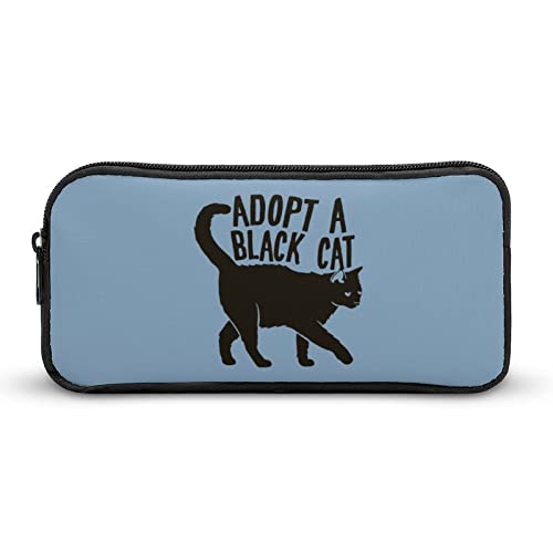 Black Cat Pencil Case Pencil Pouch Coin Pouch Cosmetic Bag Office Stationery Organizer