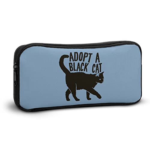 Black Cat Pencil Case Pencil Pouch Coin Pouch Cosmetic Bag Office Stationery Organizer