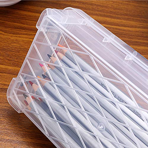 VoiceFly Large Capacity Pencil Box Holder, Art Supplies Storage Organizer, Office Supplies Storage Box, Brush Painting Pencils Storage Box(6 Pack)