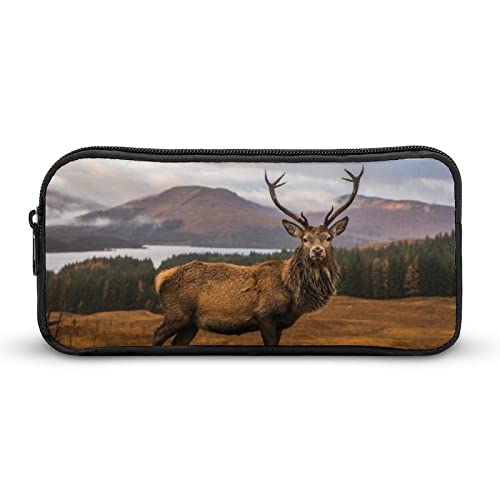 Scottish Bucks Pencil Case Pencil Pouch Coin Pouch Cosmetic Bag Office Stationery Organizer