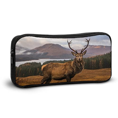 Scottish Bucks Pencil Case Pencil Pouch Coin Pouch Cosmetic Bag Office Stationery Organizer