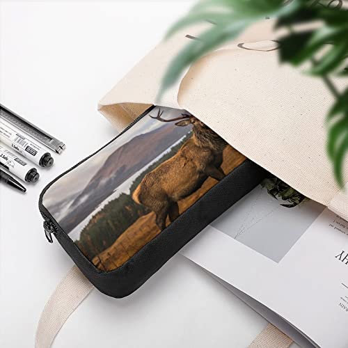 Scottish Bucks Pencil Case Pencil Pouch Coin Pouch Cosmetic Bag Office Stationery Organizer