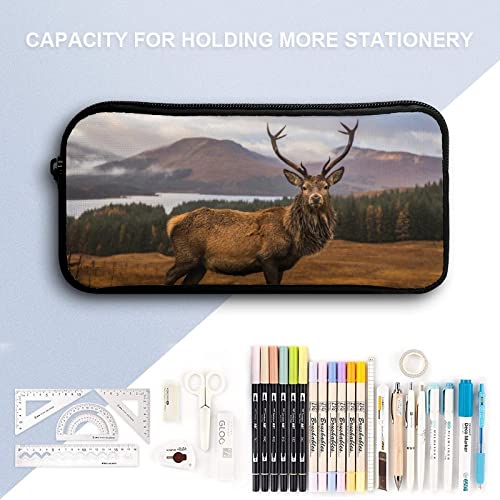 Scottish Bucks Pencil Case Pencil Pouch Coin Pouch Cosmetic Bag Office Stationery Organizer