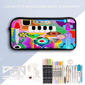 Musical Background Design Pencil Case Pencil Pouch Coin Pouch Cosmetic Bag Office Stationery Organizer